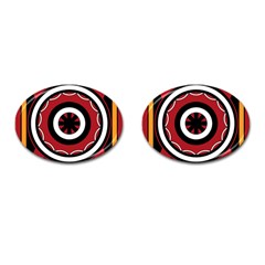 Toraja Pattern Pa barre Allo Cufflinks (oval) by BangZart