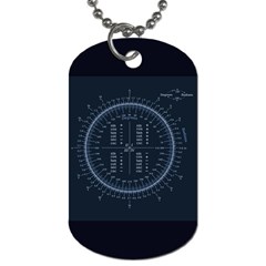 Minimalistic Knowledge Mathematics Trigonometry Dog Tag (two Sides) by BangZart