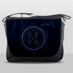 Minimalistic Knowledge Mathematics Trigonometry Messenger Bags by BangZart