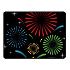 Fireworks With Star Vector Fleece Blanket (small) by BangZart