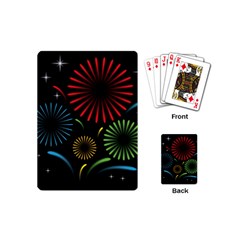 Fireworks With Star Vector Playing Cards (mini)  by BangZart