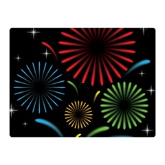 Fireworks With Star Vector Double Sided Flano Blanket (mini)  by BangZart