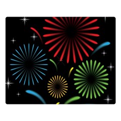 Fireworks With Star Vector Double Sided Flano Blanket (large)  by BangZart