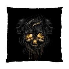 Art Fiction Black Skeletons Skull Smoke Standard Cushion Case (one Side) by BangZart