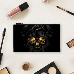 Art Fiction Black Skeletons Skull Smoke Cosmetic Bag (small)  by BangZart