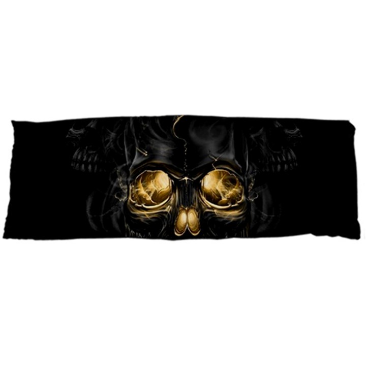 Art Fiction Black Skeletons Skull Smoke Body Pillow Case Dakimakura (Two Sides)