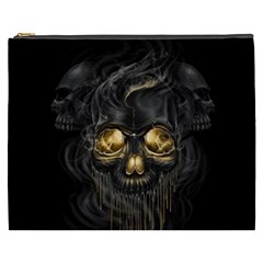 Art Fiction Black Skeletons Skull Smoke Cosmetic Bag (xxxl)  by BangZart