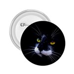 Face Black Cat 2.25  Buttons Front