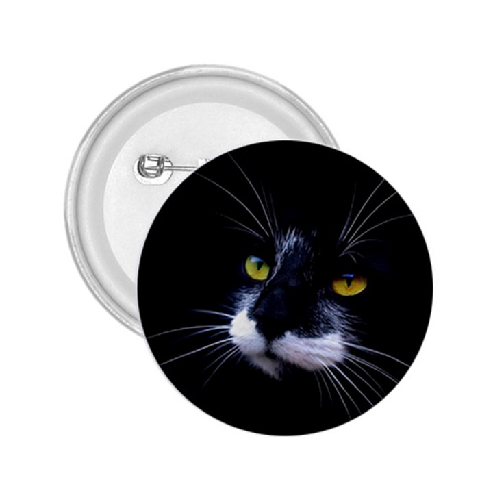 Face Black Cat 2.25  Buttons