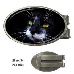 Face Black Cat Money Clips (oval)  by BangZart