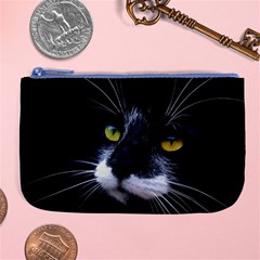 Face Black Cat Large Coin Purse