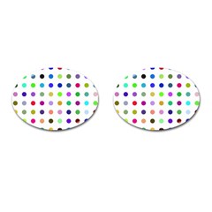 Circle Pattern Cufflinks (oval) by BangZart