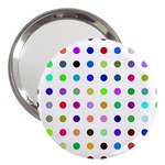 Circle Pattern 3  Handbag Mirrors Front