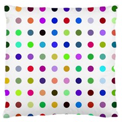 Circle Pattern Large Flano Cushion Case (one Side)