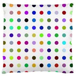 Circle Pattern Large Flano Cushion Case (One Side) Front