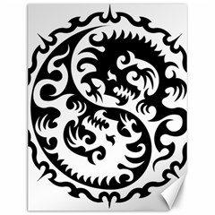 Ying Yang Tattoo Canvas 12  X 16   by BangZart