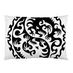 Ying Yang Tattoo Pillow Case by BangZart