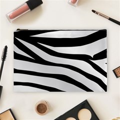 White Tiger Skin Cosmetic Bag (large)  by BangZart