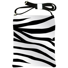 White Tiger Skin Shoulder Sling Bags by BangZart