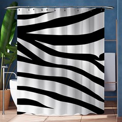 White Tiger Skin Shower Curtain 60  X 72  (medium) 