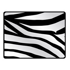 White Tiger Skin Double Sided Fleece Blanket (small) 