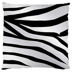 White Tiger Skin Large Flano Cushion Case (two Sides) by BangZart