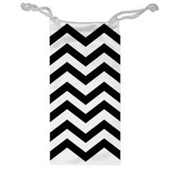 Black And White Chevron Jewelry Bag by BangZart