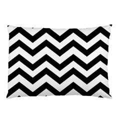 Black And White Chevron Pillow Case by BangZart