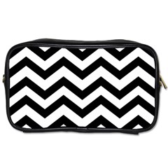 Black And White Chevron Toiletries Bags 2-side by BangZart