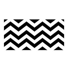 Black And White Chevron Satin Wrap by BangZart