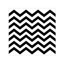 Black And White Chevron Small Satin Scarf (square) by BangZart