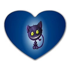 Funny Cute Cat Heart Mousepads by BangZart