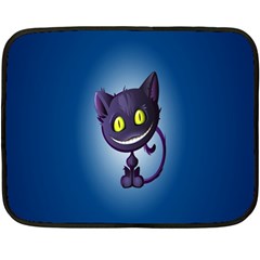 Funny Cute Cat Fleece Blanket (mini)