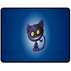 Funny Cute Cat Fleece Blanket (medium) 