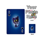 Funny cute cat Playing Cards 54 (Mini)  Front - Spade3