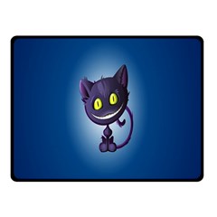 Funny Cute Cat Double Sided Fleece Blanket (small)  by BangZart