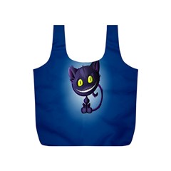 Funny Cute Cat Full Print Recycle Bags (s) 