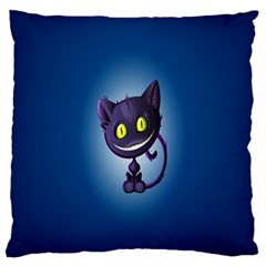 Funny Cute Cat Large Flano Cushion Case (one Side)