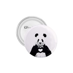 Panda Love Heart 1 75  Buttons by BangZart