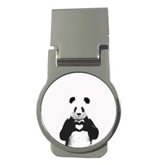 Panda Love Heart Money Clips (round)  by BangZart