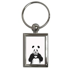 Panda Love Heart Key Chains (rectangle)  by BangZart