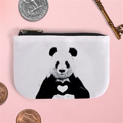 Panda Love Heart Mini Coin Purses