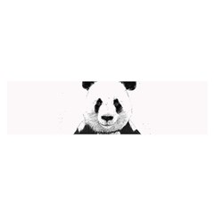 Panda Love Heart Satin Scarf (oblong) by BangZart