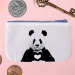 Panda Love Heart Large Coin Purse Back