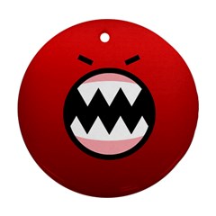 Funny Angry Ornament (round) by BangZart