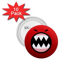 Funny Angry 1 75  Buttons (10 Pack) by BangZart