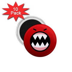 Funny Angry 1 75  Magnets (10 Pack)  by BangZart