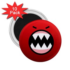 Funny Angry 2 25  Magnets (10 Pack)  by BangZart