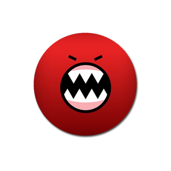 Funny Angry Magnet 3  (Round)