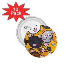 Cats Cute Kitty Kitties Kitten 1 75  Buttons (10 Pack) by BangZart